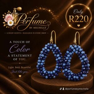 Light and Dark Blue Crystal Earings